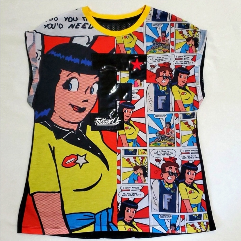 Colorful Comic Print Kids Shirt
